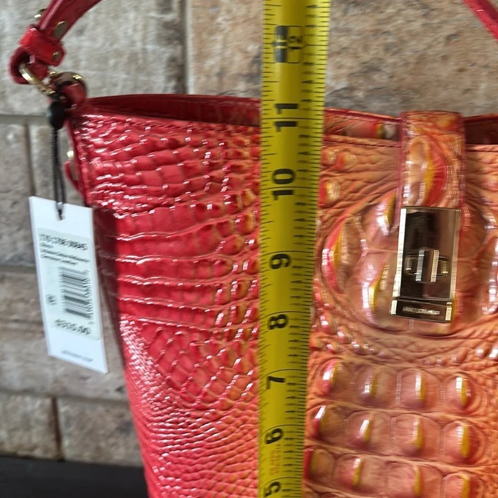 NWT Brahmin Shira Infusion Ombré Vibrant Melbourne Crocodile Embossed bag - Picture 7 of 7